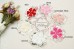 Sequin Flower, ROSETTE Flower Trim,  Silver, Pack of 2